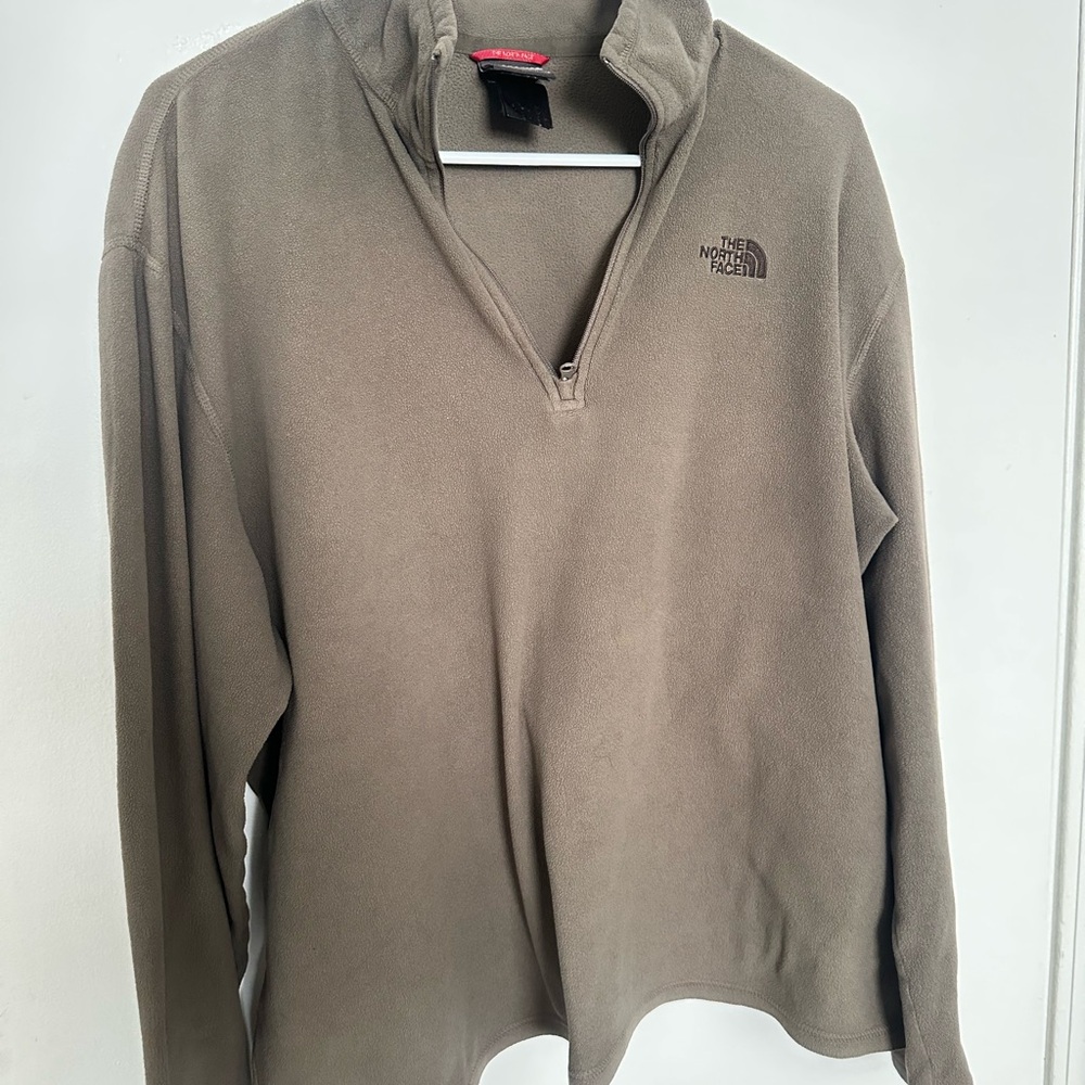 The North Face Men's Tan Zip-Up Sweater
